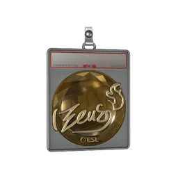 Sticker Slab | Zeus (Gold) | Katowice 2019