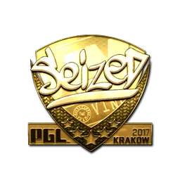 Sticker | seized (Gold) | Krakow 2017