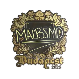 Sticker | malbsMd (Gold) | Budapest 2025