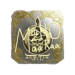 Sticker | mzinho (Gold) | Austin 2025