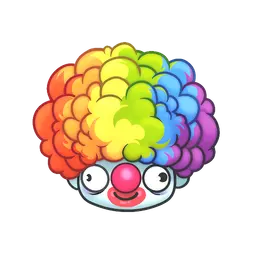 Sticker | Clown Wig