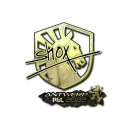 Sticker | shox (Gold) | Antwerp 2022