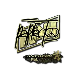Sticker | Perfecto (Gold) | Antwerp 2022