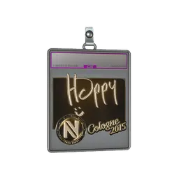 Sticker Slab | Happy (Gold) | Cologne 2015