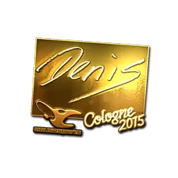 Sticker | denis (Gold) | Cologne 2015