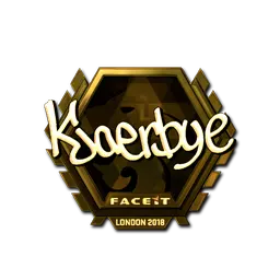 Sticker | Kjaerbye (Gold) | London 2018