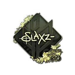Sticker | slaxz- (Gold) | Rio 2022