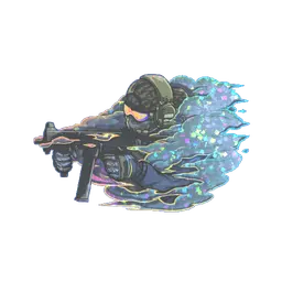 Sticker | Pushing Smokes (Glitter)