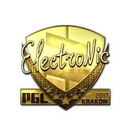 Sticker | electronic (Gold) | Krakow 2017
