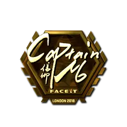 Sticker | captainMo (Gold) | London 2018