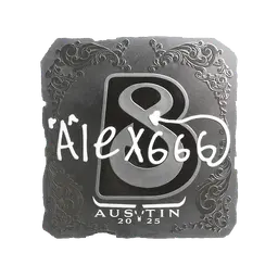 Sticker | alex666 (Foil) | Austin 2025