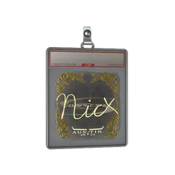 Sticker Slab | nicx (Gold) | Austin 2025