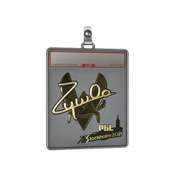 Sticker Slab | ZywOo (Gold) | Stockholm 2021