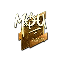 Sticker | mou (Gold) | Boston 2018