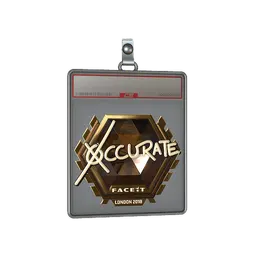 Sticker Slab | xccurate (Gold) | London 2018