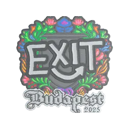 Sticker | exit (Embroidered) | Budapest 2025