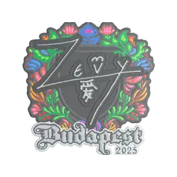 Sticker | zevy (Embroidered) | Budapest 2025