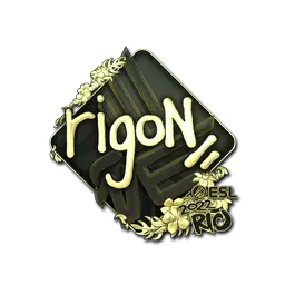 Sticker | rigoN (Gold) | Rio 2022