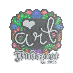 Sticker | arT (Embroidered) | Budapest 2025