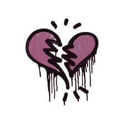 Sealed Graffiti | Broken Heart (Princess Pink)