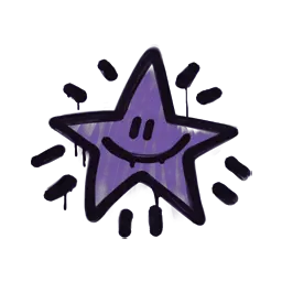 Sealed Graffiti | Shining Star (Monster Purple)