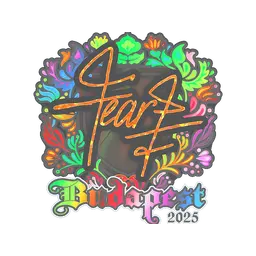 Sticker | fEAR (Holo) | Budapest 2025