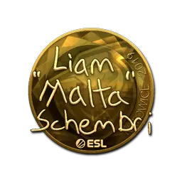 Sticker | malta (Gold) | Katowice 2019
