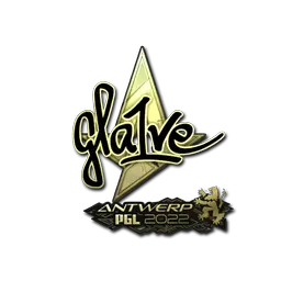 Sticker | gla1ve (Gold) | Antwerp 2022