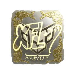 Sticker | xfl0ud (Gold) | Austin 2025