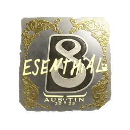 Sticker | esenthial (Gold) | Austin 2025