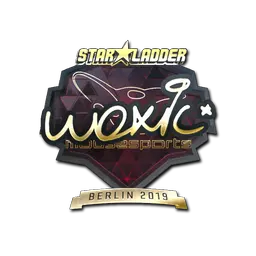 Sticker | woxic (Gold) | Berlin 2019