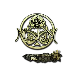 Sticker | maden (Gold) | Antwerp 2022