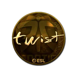 Sticker | twist (Gold) | Katowice 2019
