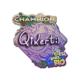 Sticker | qikert (Champion) | Rio 2022