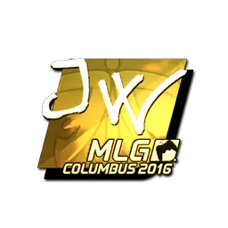 Sticker | JW (Gold) | MLG Columbus 2016