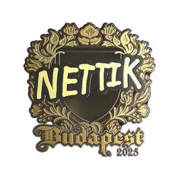 Sticker | nettik (Gold) | Budapest 2025