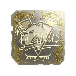 Sticker | FL4MUS (Gold) | Austin 2025