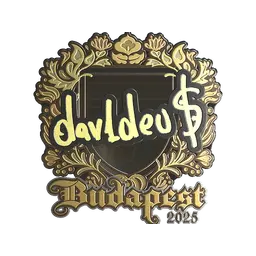 Sticker | dav1deuS (Gold) | Budapest 2025