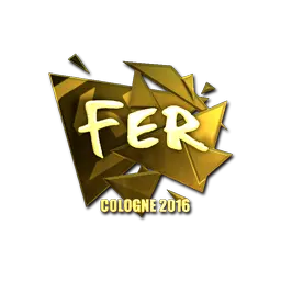 Sticker | fer (Gold) | Cologne 2016