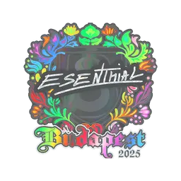 Sticker | esenthial (Holo) | Budapest 2025