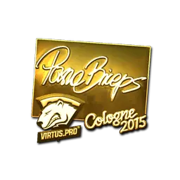 Sticker | pashaBiceps (Gold) | Cologne 2015