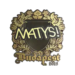 Sticker | MATYS (Gold) | Budapest 2025