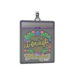 Sticker Slab | w0nderful (Embroidered) | Budapest 2025