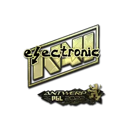 Sticker | electronic (Gold) | Antwerp 2022