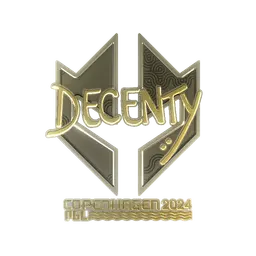 Sticker | decenty (Gold) | Copenhagen 2024
