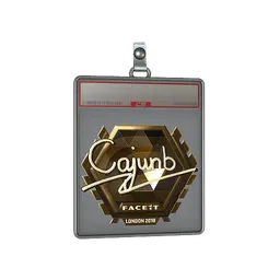 Sticker Slab | cajunb (Gold) | London 2018