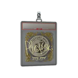 Sticker Slab | Plopski (Gold) | Austin 2025