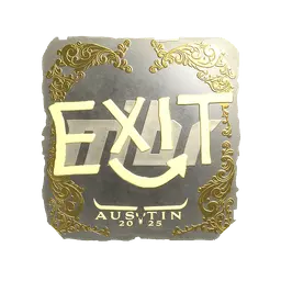Sticker | exit (Gold) | Austin 2025