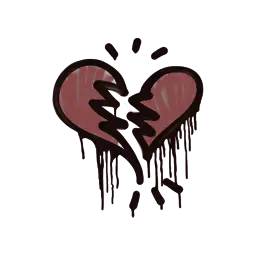 Sealed Graffiti | Broken Heart (Brick Red)