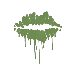 Sealed Graffiti | Kiss (Battle Green)